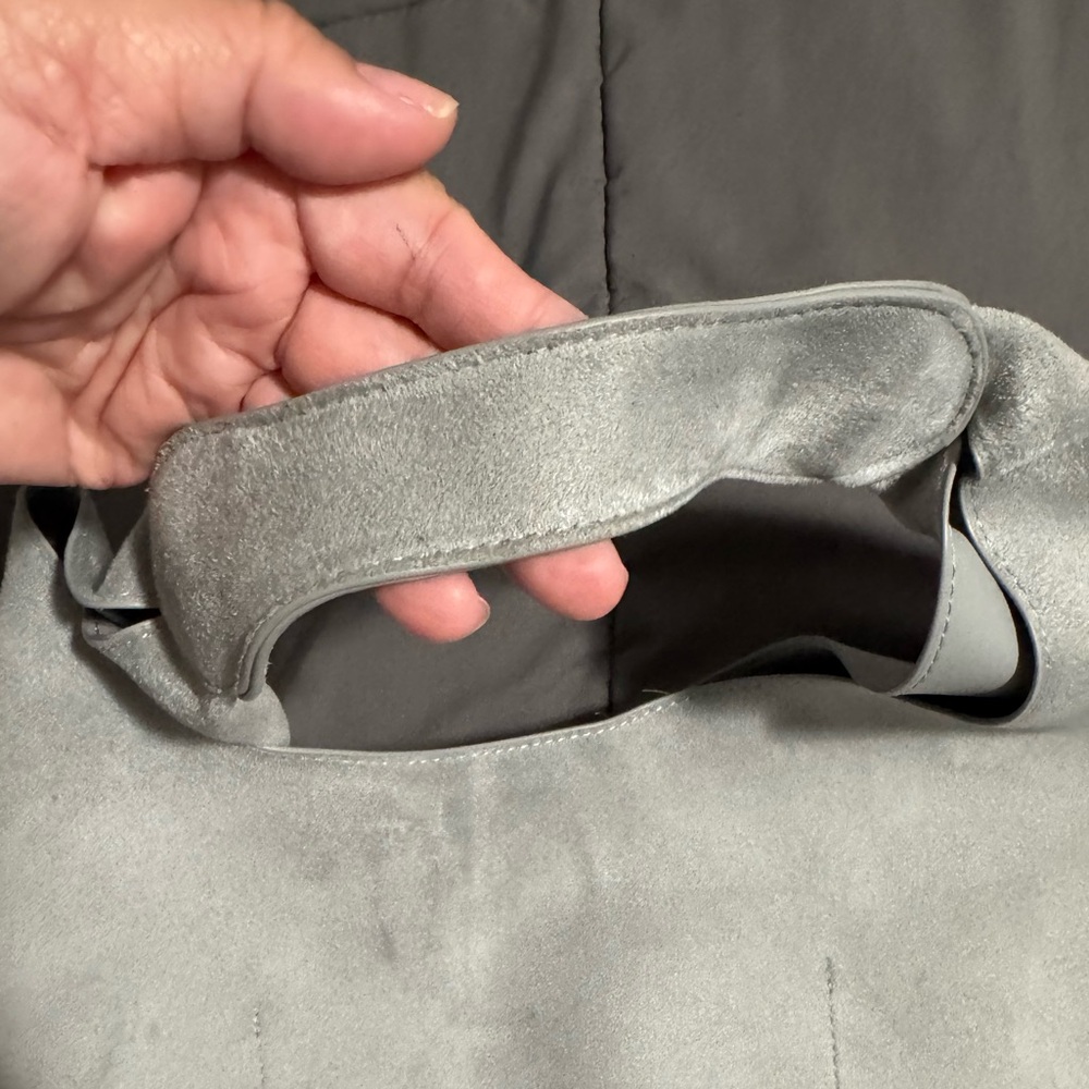 Vegan Suede Slouchy Tote Bag - Picture 3 of 5